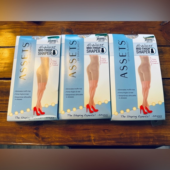 CUSTOM LISTING 2- Size 3‎ NWT Assets by Spanx Hi-Waist Mid-Thigh Shaper Nude - Picture 4 of 6
